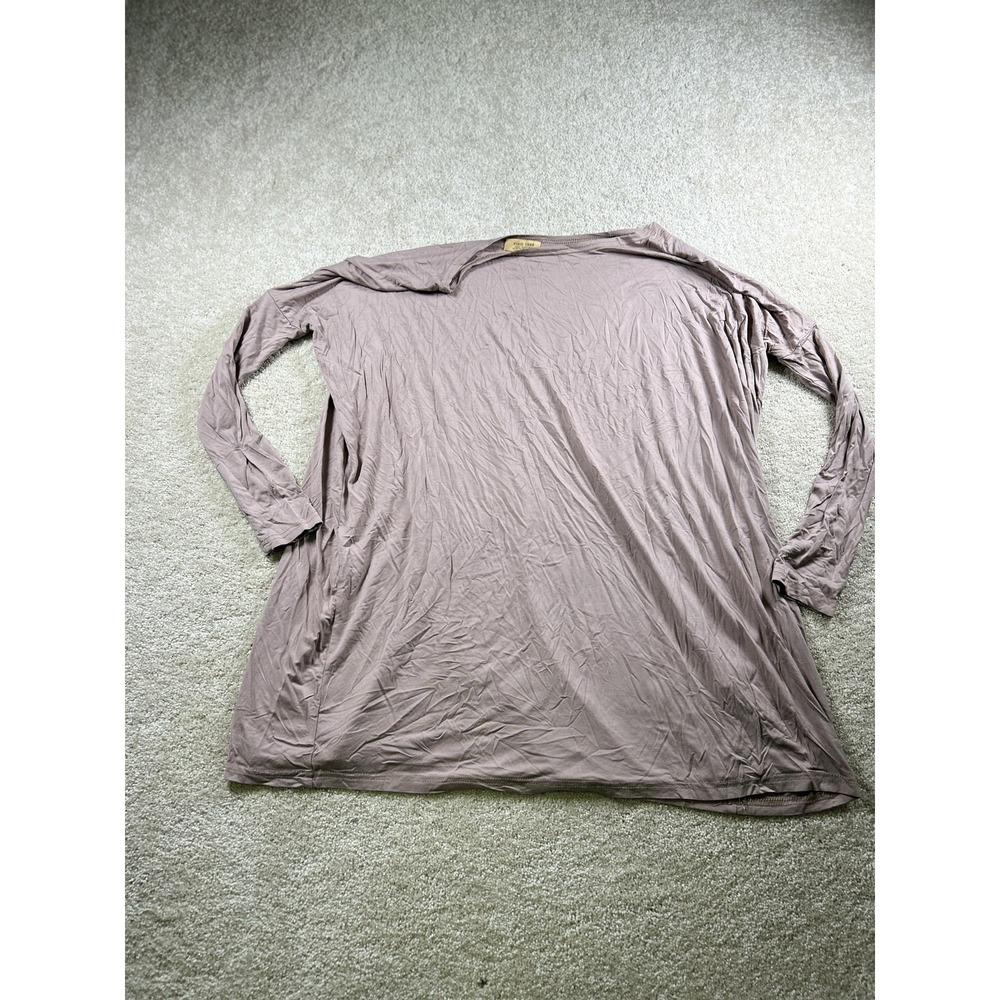 Piko 1988 Top Womens Small Long Sleeve Loose Fit Bamboo Spandex Tunic Shirt‎